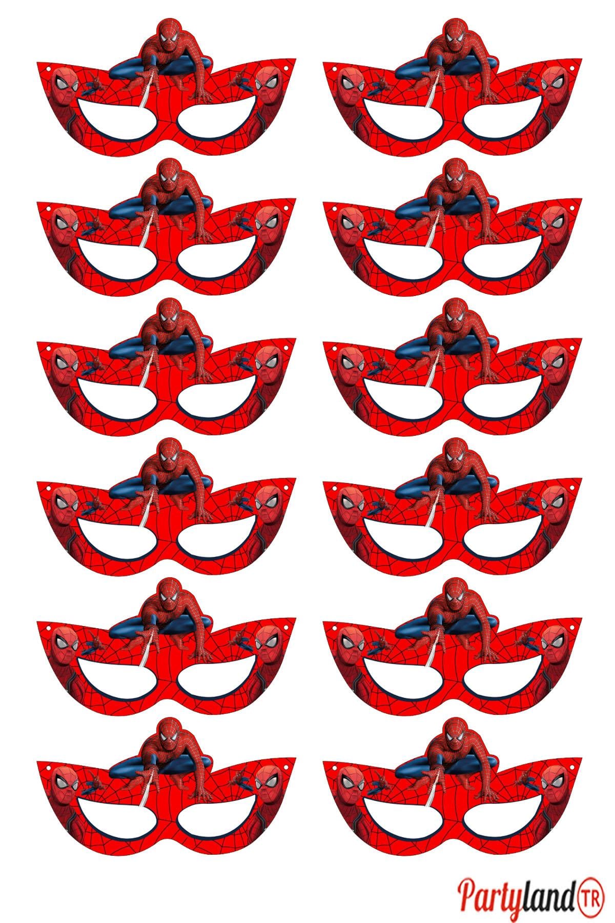 Spiderman Örümcek Adam 12 Adet Gözlük