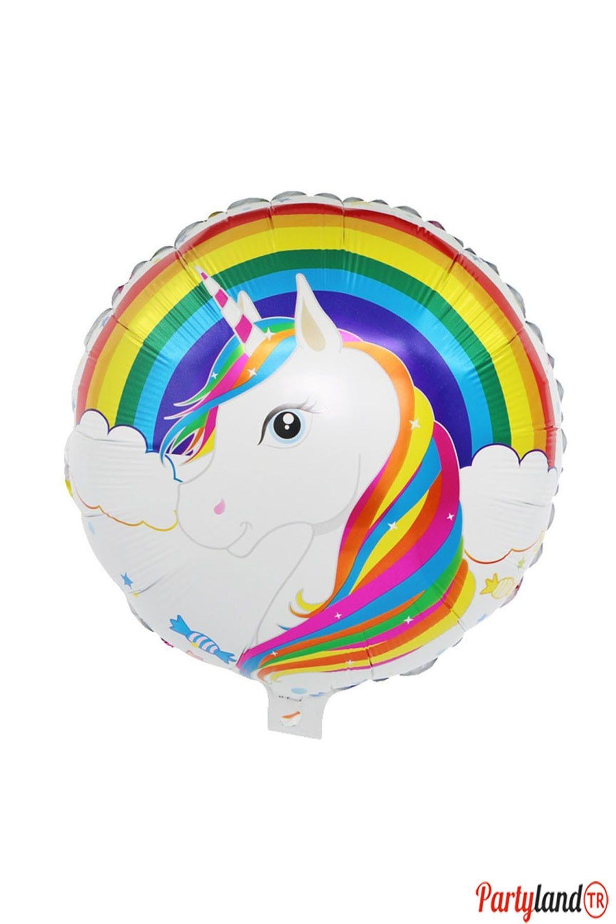 Unicorn Temalı 45 cm. Folyo Balon