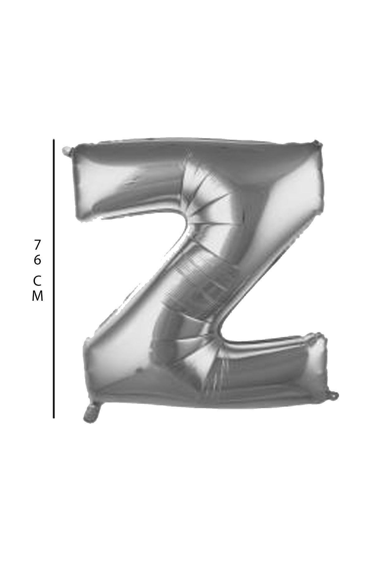 Z - Harfi 76 Cm. Gümüş Folyo Balon