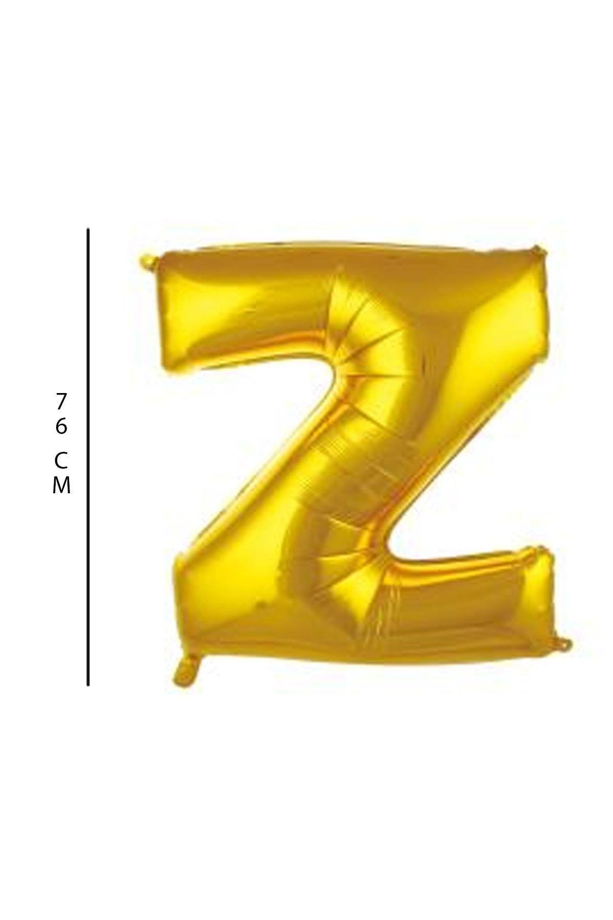 Z - Harfi 76 Cm. Gold Folyo Balon