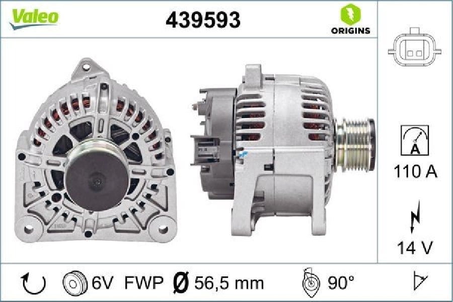Alternator 12V 110A Megane Ii 15DCI (TG11C069)