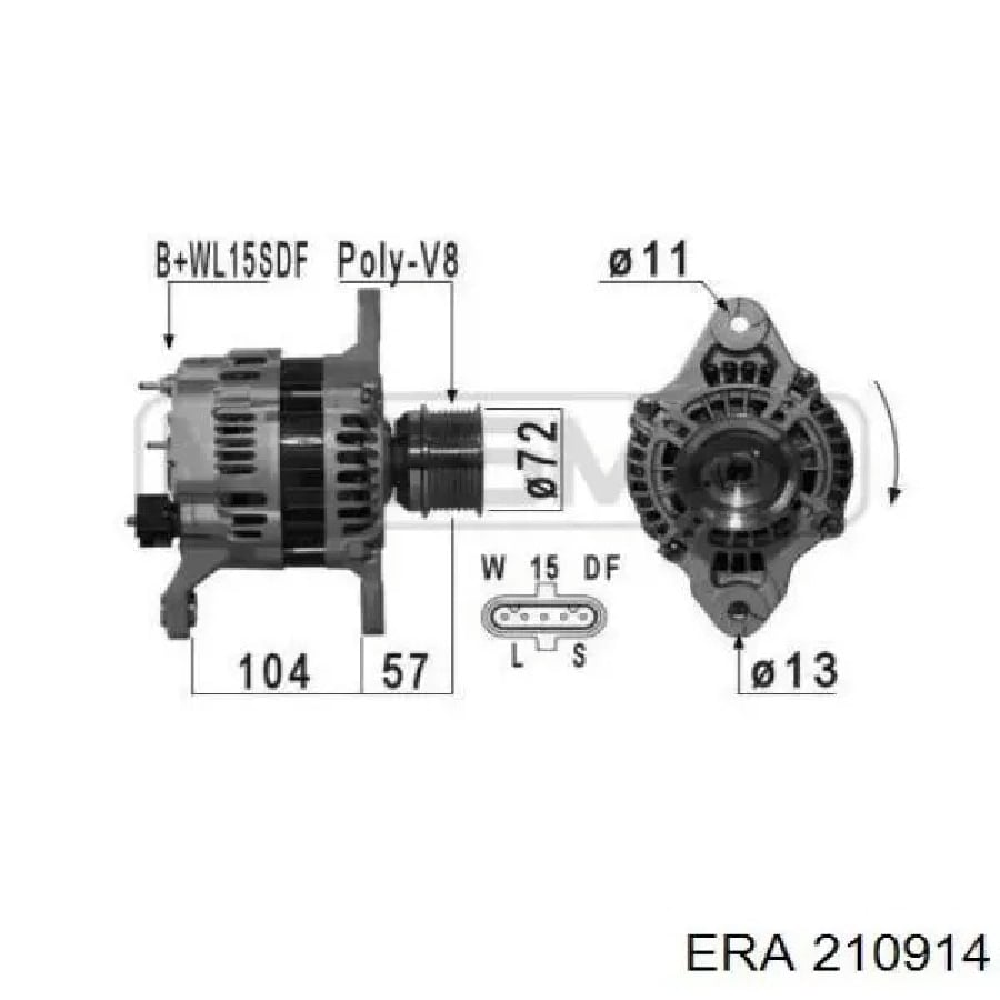 ALTERNATOR ALT28V110AR 0124655012; 0124655019; 0124655500 VOLVO FHSERIE; FM SERIE; FMX REN5010589551; REN7420862899; RVI5010589551; RVI7420466317; RVI7420862899; RVI7421429789; VOL20466317; VOL20849352; VOL21429787; VOL21429789