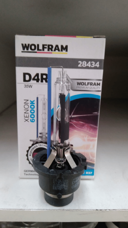 Ampul 12V D4R 35W P32d6 Xenarc 6000K Mavi Cubuk