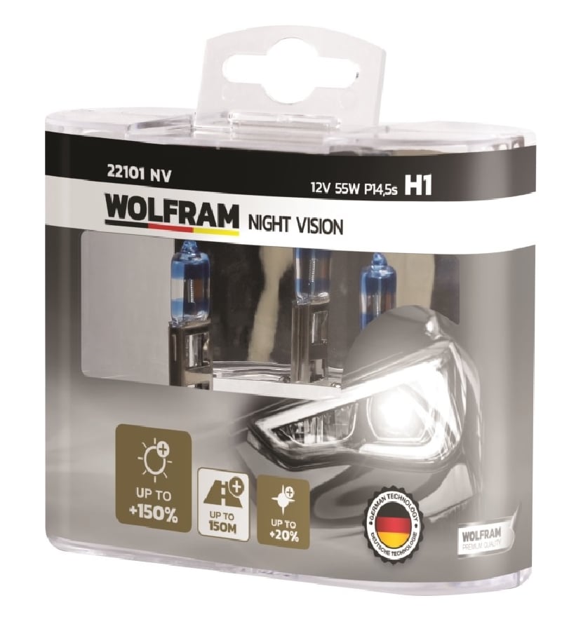 Ampul 12V H1 55W P145s Night Vision +%150 Fazla Arti +%20 Beyaz Isik Takim