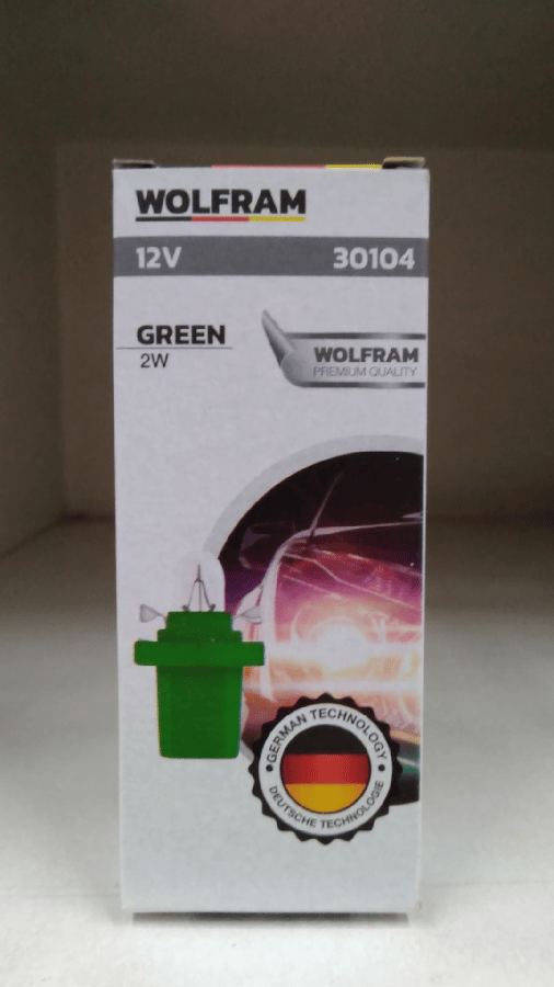 AMPUL 12V MFX 2W BX85D DUYLU AMPUL YESIL