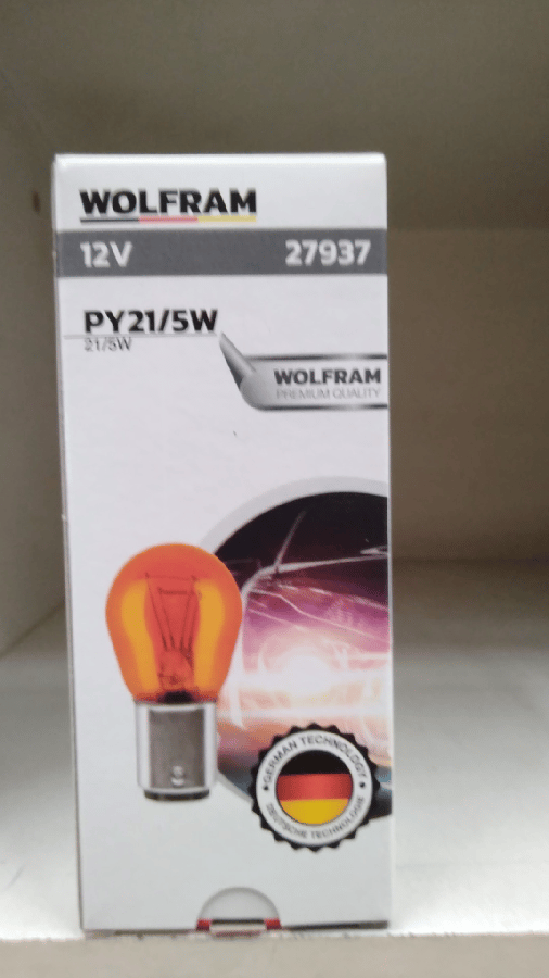 AMPUL 12V P21W/5 21/5W BAY15d 1016 AMPUL SARI  ( USA PARK )