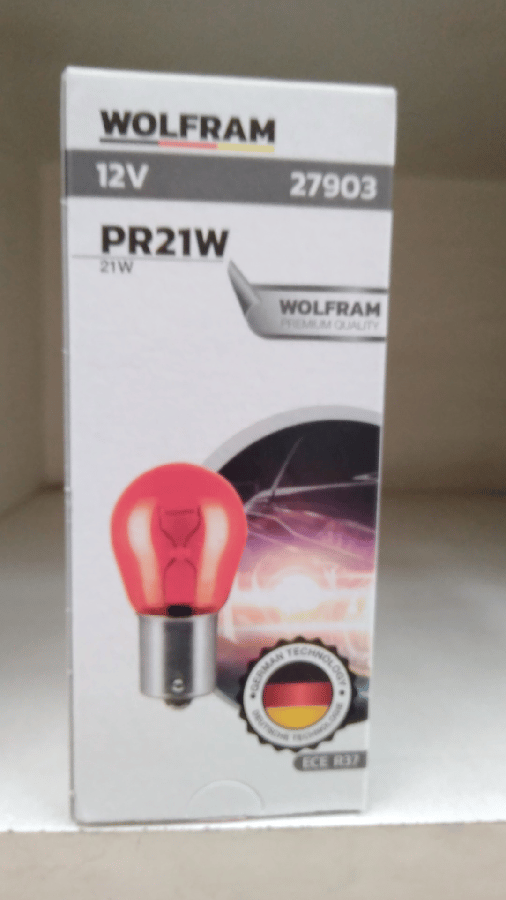AMPUL 12V PR21W 21W BAU15s 93 AMPUL YAN TIRNAK KIRMIZI