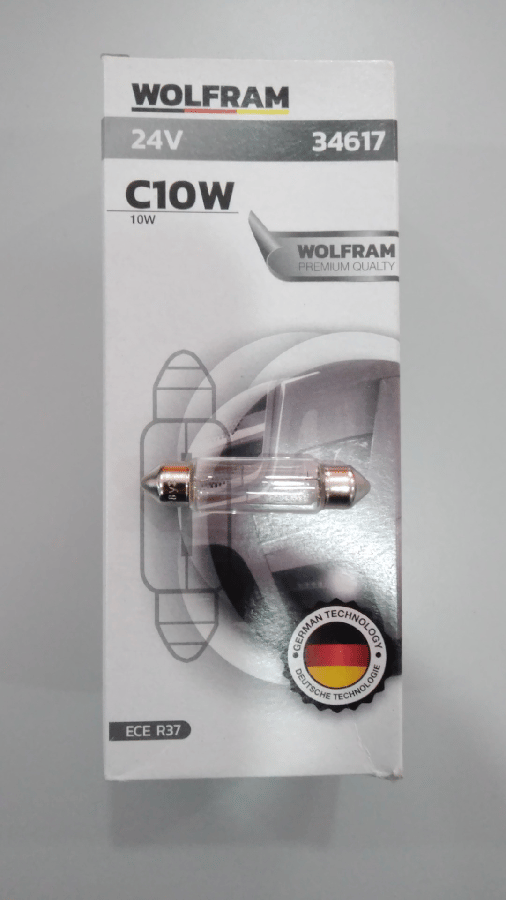 AMPUL 24V   10W SV858 SOFIT UZUN BOY 41 mm