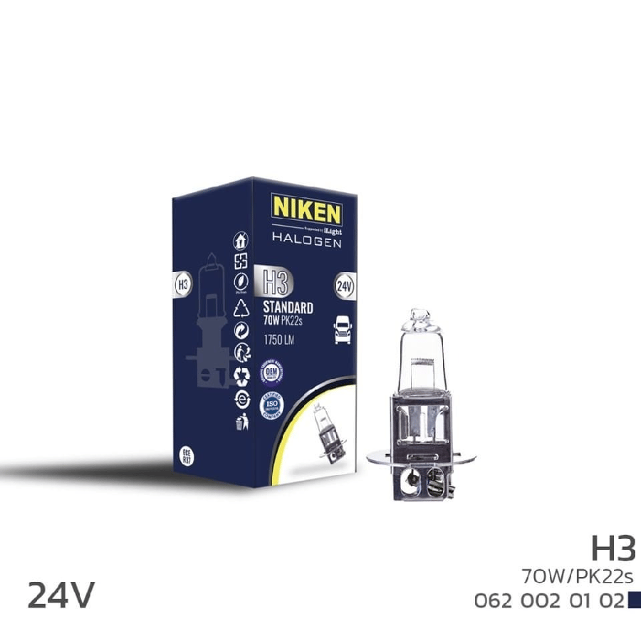 AMPUL 24V H3 70W HALOJEN AMPUL PK22s