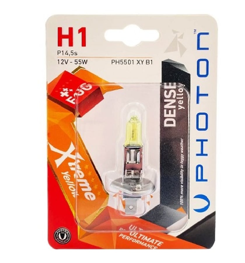 AMPUL H1 12V 55W XTREME YELLOW (TEKLI BLISTER)