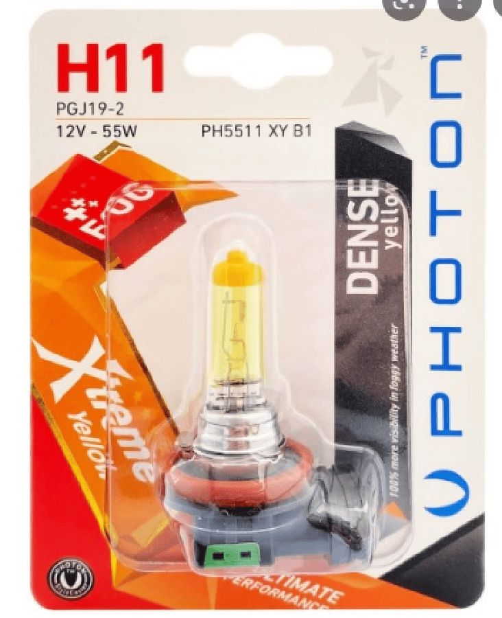 AMPUL H11 12V 55W XTREME YELLOW (TEKLI BLISTER)