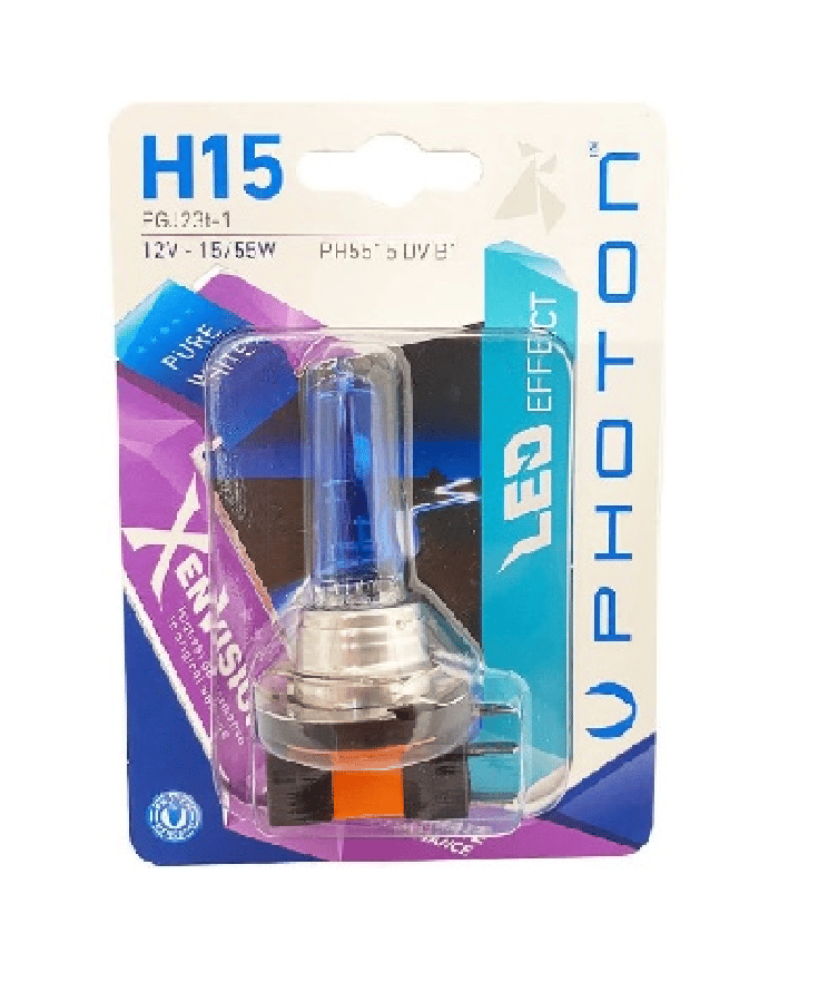 AMPUL H15 12V 15/55W XEN VISION SET (TEKLI BLISTER)