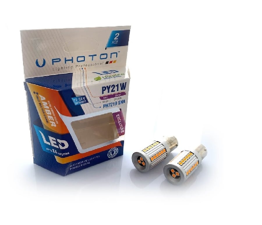 AMPUL P21W 93 AMBER SINYAL LED SET