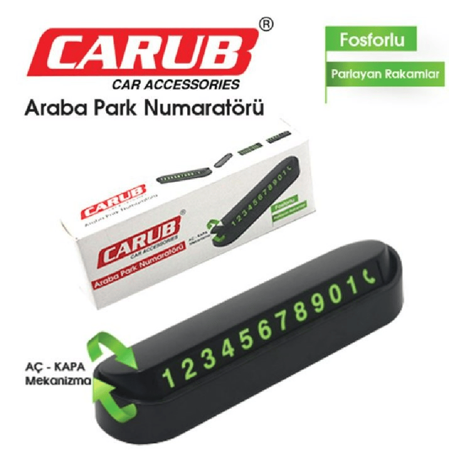 ARAC PARK NUMARATORU FOSFORLU ACKAPA MEKANIZMALI