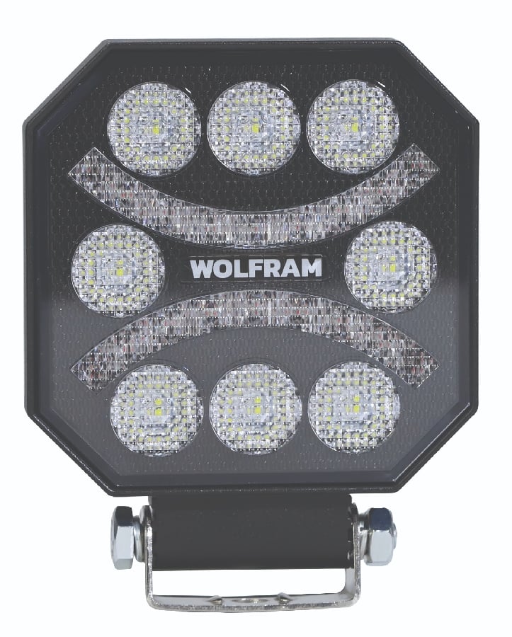 CALISMA LAMBASI 10V30V 45W CIFT FONKSIYONLU BEYAZ AYDINLATMA  SARI (STOP) E BELGELI EMOJILI