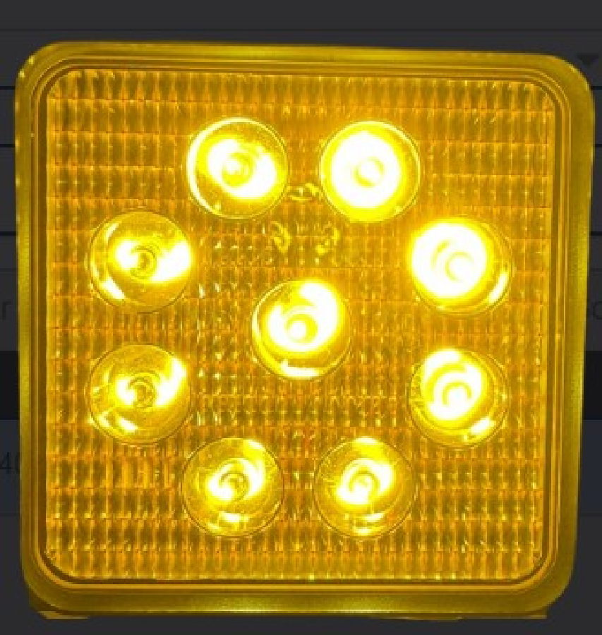 CALISMA LAMBASI KARE 9 LED *** SARI ISIK ***