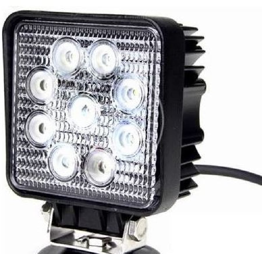 CALISMA LAMBASI KARE 9 LEDX3=27W METAL *** KALIN ***