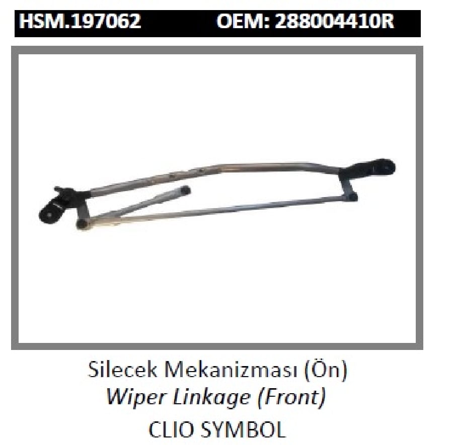 CAM SILECEK MEKANIZMASI > CLIO SYMBOL  288004410R