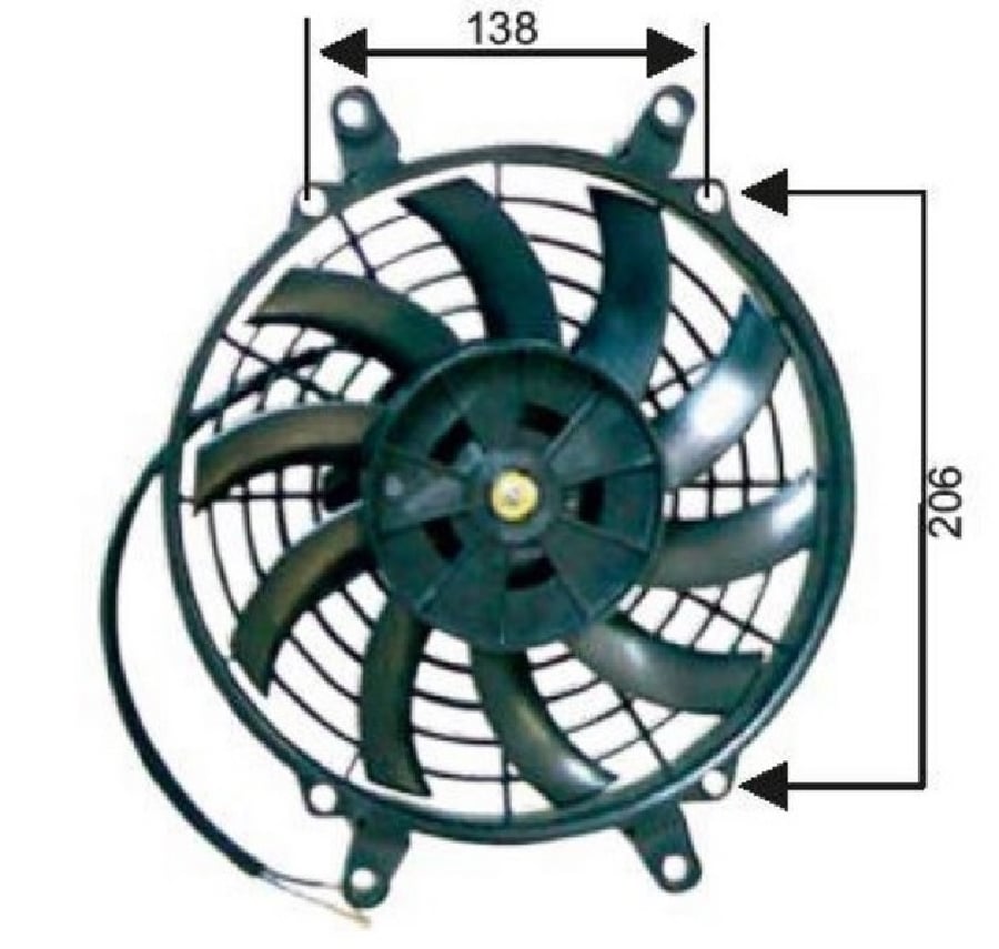 FAN MOTORU 24VPERVANELI  9