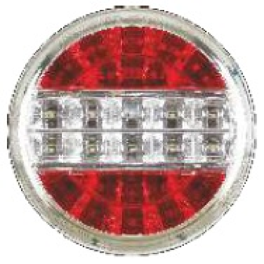 KROM LED HAMBURGER STOP LAMBASI BEYAZ  KIRMIZI 24V