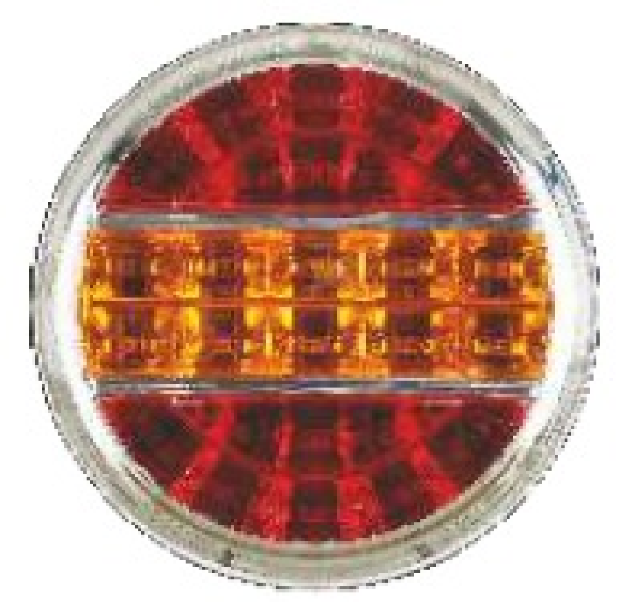 KROM LED HAMBURGER STOP LAMBASI SARI  KIRMIZI 24V