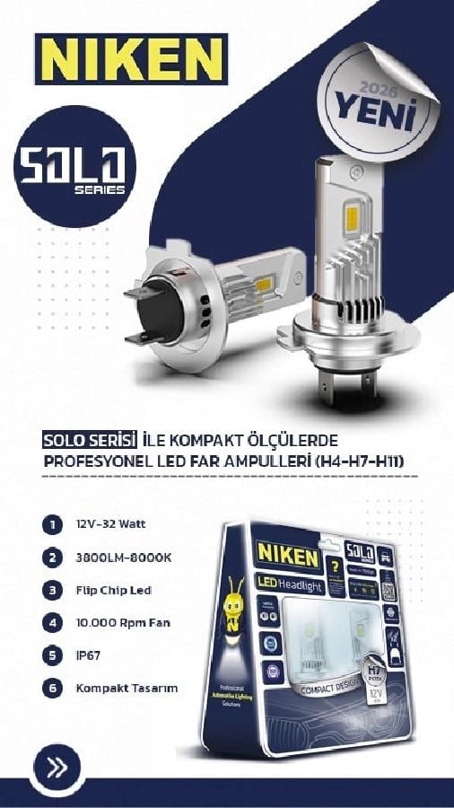 Led Far Ampulu (TK)  Solo Serisi H11