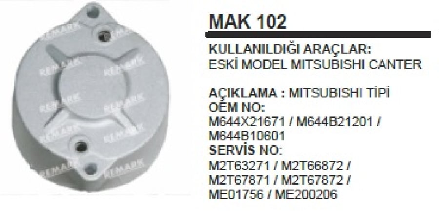 MARS ARKA KAP>L200L300/H100 /CANTER EM MAK102