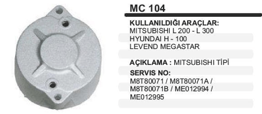 MARS ARKA KAP>L200L300/H100 /CANTER EM MAK104
