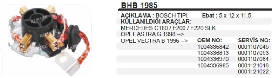 MARS KOMUR YUV  MERCEDES C180/E200/E220/SLK