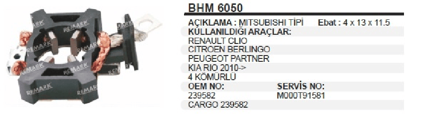 MARS KOMUR YUV CIVATA YERI 4mm > CLIO/PARTNER/BERLINGO