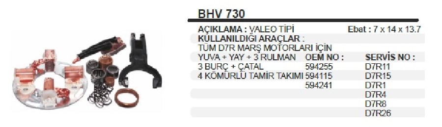 MARS KOMUR YUVVALEO TIP SET>TUM D7R MARSLAR ICIN CLIOMEGANEKANGO YUVA+YAY+3 RULMAN 3 BURC + CATAL