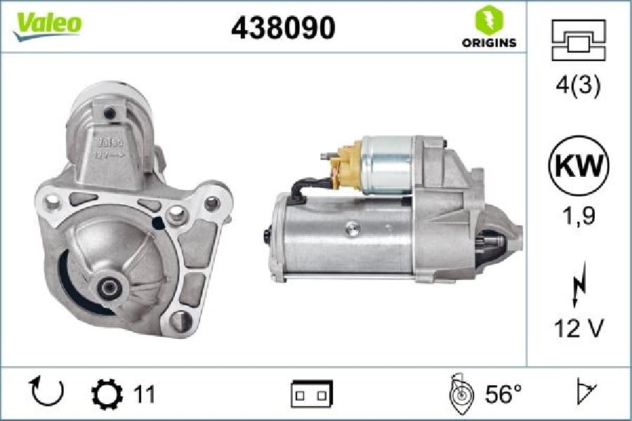 Mars Motoru 12V 11 Dis 19KW Movano Vivaro Primastar Interstar Megane Ii Master Ii 19DTI 01> F9Q