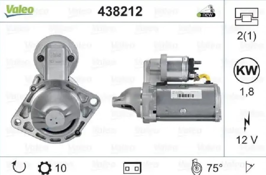 MARS MOTORU 12V 18KW 10D VALEO TIPI   ASTRA H 13CDTI COMBO 13CDTICORSA C 13CDTICORSA D 13CDTI MULTIJET ( GUCLENDIRILMIS ) STARTER UCU CIVATALI