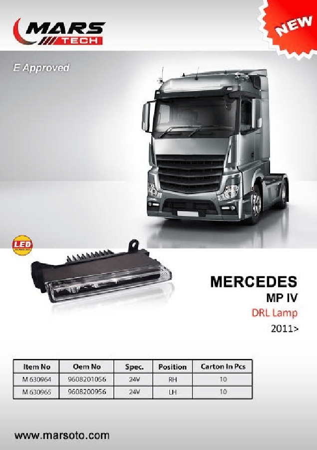 MERCEDES ACTROS MP IV DRL LAMBA (11>) SOL