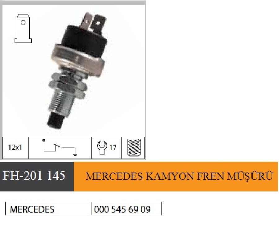 MERCEDES KAMYON FREN MUSURU  0005456909 2D0945515 19012001 477945515