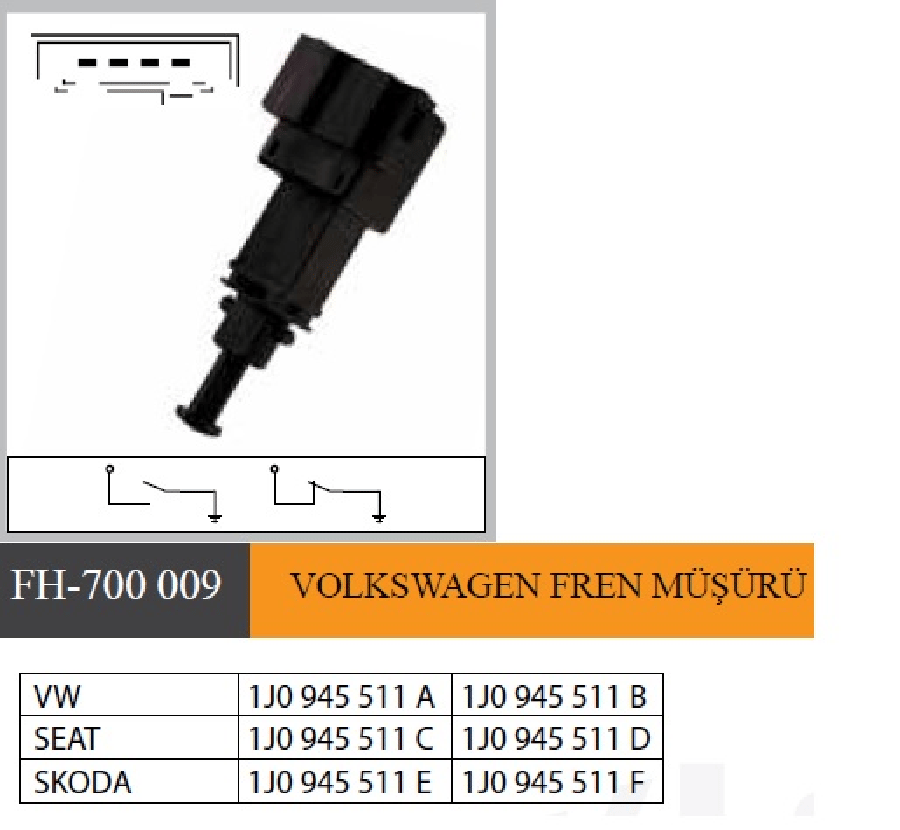 MUSUR FREN > VOLKSWAGEN  1J0945511 1J0945511A 1J0945511B 1J0945511C 1J0945511D 1J0945511E 1J0945511F 1J0945515 8Z0945511