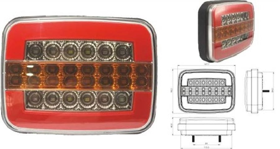 NEON LED 24 VOLT STOP LAMBASI MF 275 KAYAR SINYALLI ( SU GECIRMEZ )