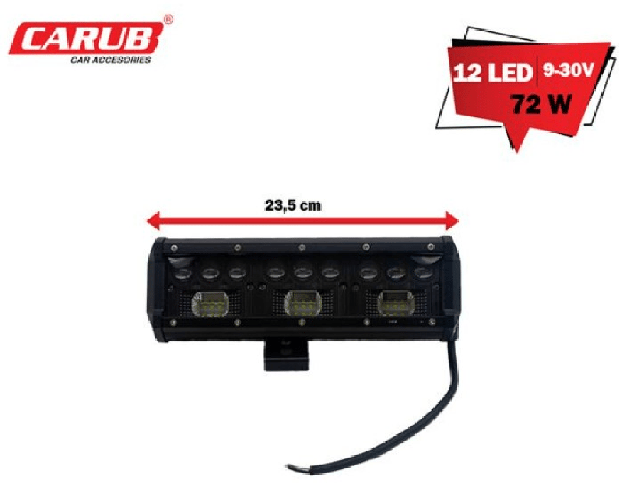 OFFROAD PROJEKTOR MERCEKLI 9V30V 235cm 12 LED 72W