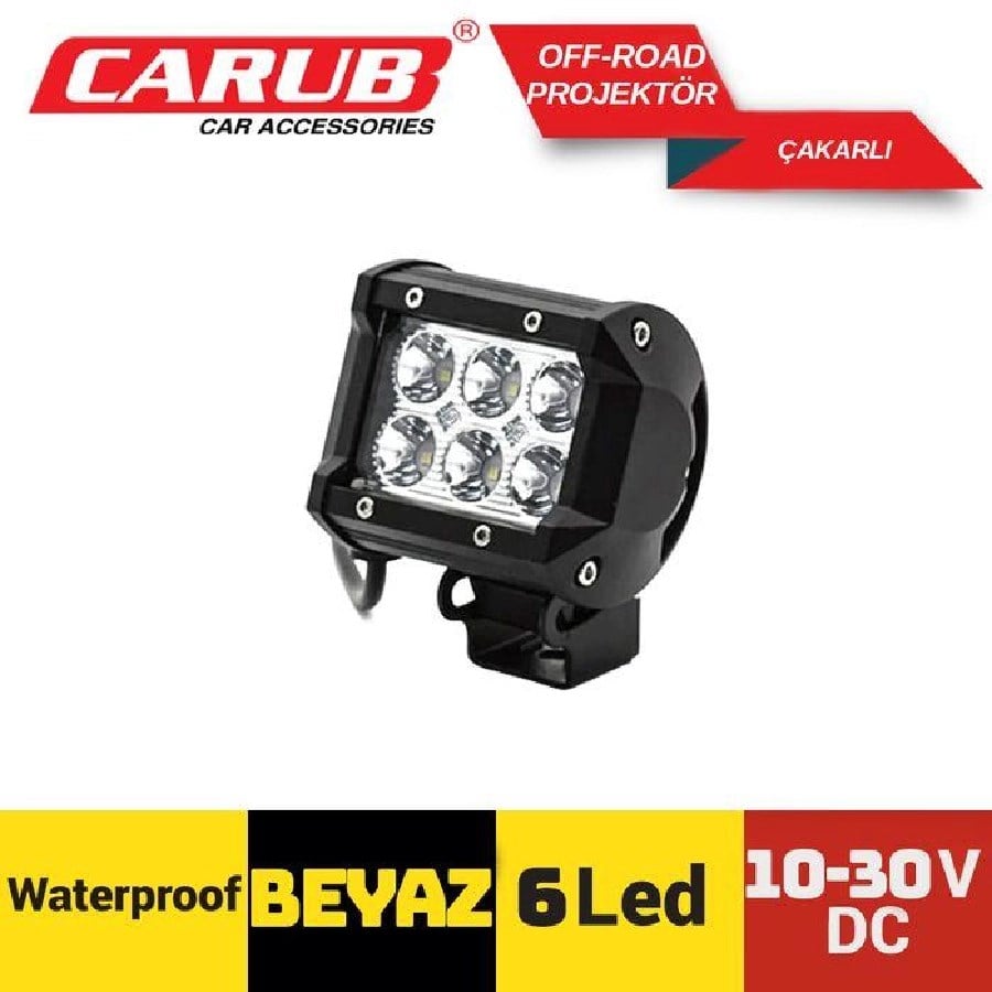 Offroad PROJEKTOR1030V  6LED Cakarli Beyaz