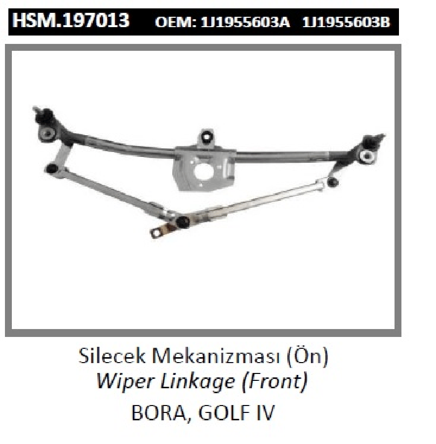 ON CAM SILECEK MEKANIZMASI > BORA GOLF IV  1J1955603A