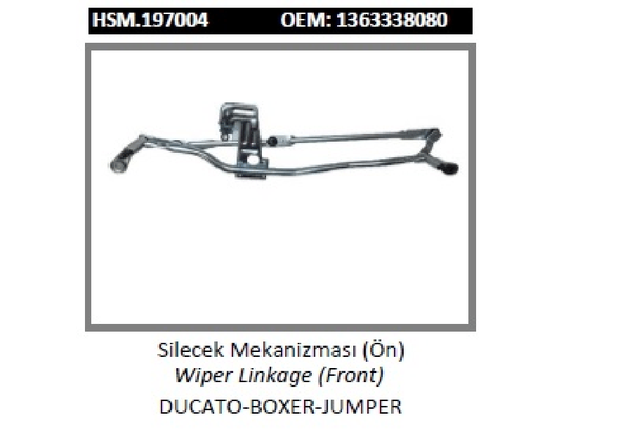 ON CAM SILECEK MEKANIZMASI > DUCATOBOXERJUMPER III  1363338080 6405ER   6405PP