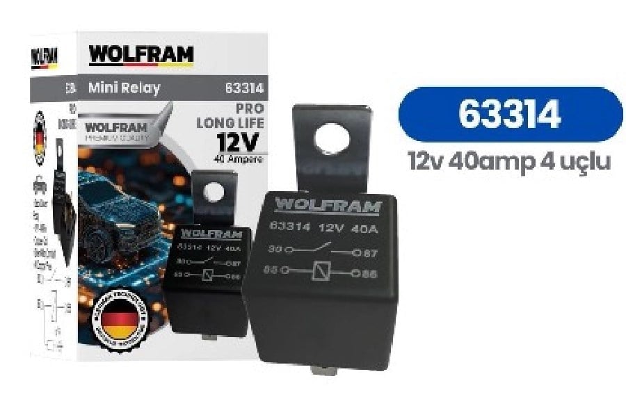 Role Cift Platinli Seffaf 4 Uclu Pro 12V 40A Komple Bakir