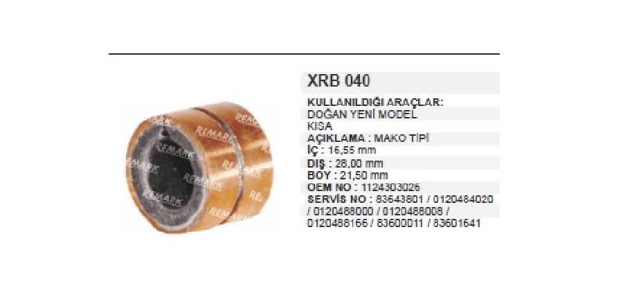 ROTOR BAKIRI MAKO TIP YM KISA VE VAKUMALTER