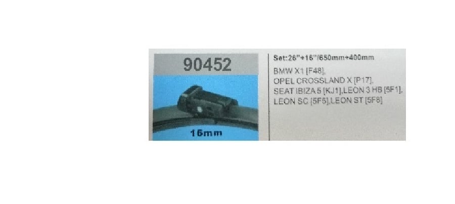 SILGI PALETI (2AD) 650 & 400mm MUZ2 > BMW X1 [F48] (2015>) OPEL CROSSLAND X (2017>) SEAT IBIZA 5 [KJ1] (2017>) LEON 3 HB [5F1] (2012>) LEON 3 SC [5F5] (2013>) LEON 3 ST [5F8] (2013>)