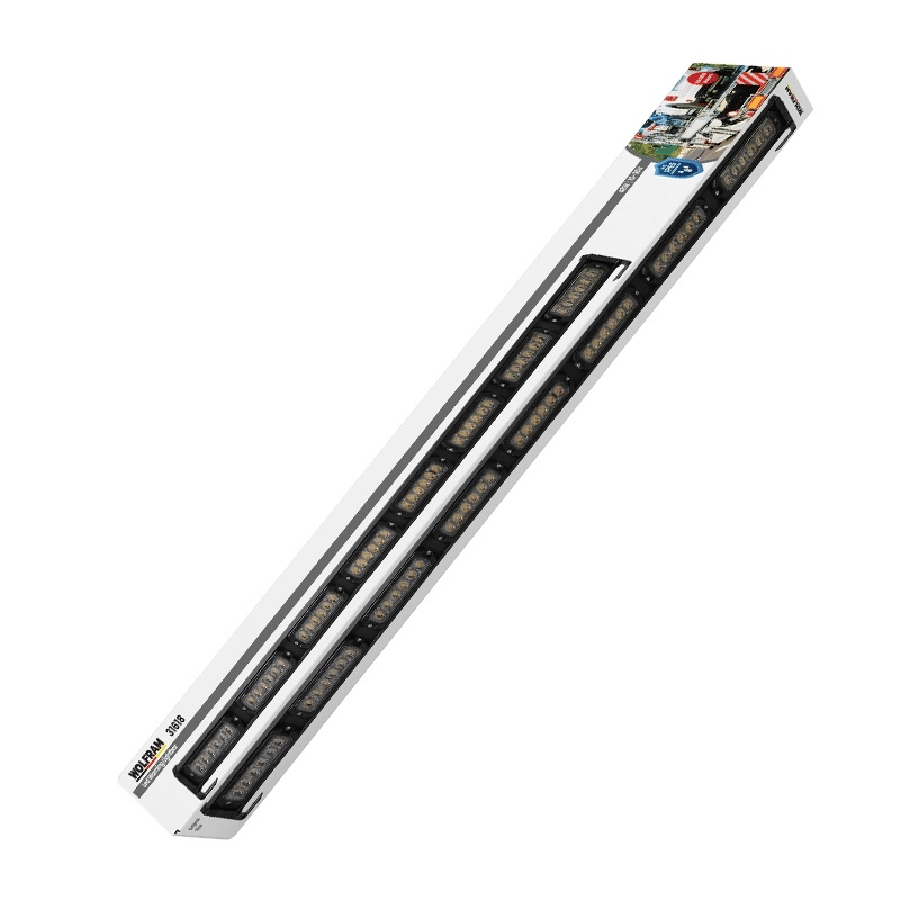 YUVARLAK LED IKAZ ISIGI 14 FONKSIYON E BELGELI 118CM 12/24V 80W E9