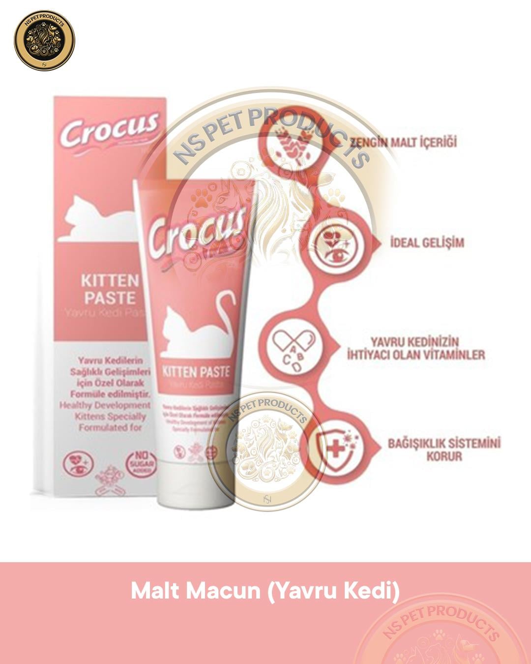 Crocus Kedi Kitten Malt Macunu 100 Gram