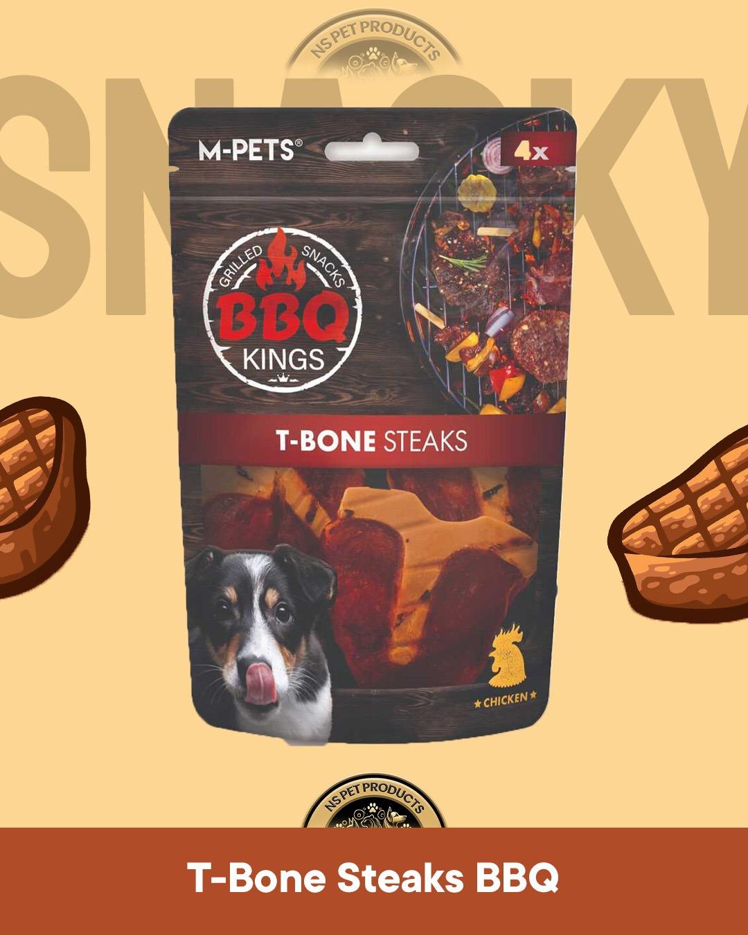 M-Pets Bbq Kings T-Bone Steak Chicken - Tavuklu Köpek Ödül Maması 105 gr