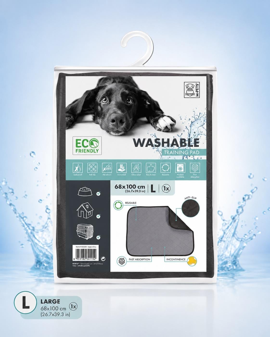 M-Pets Yıkanabilir Çiş Eğitim Pedi Large - Kedi ve Köpek Pedi