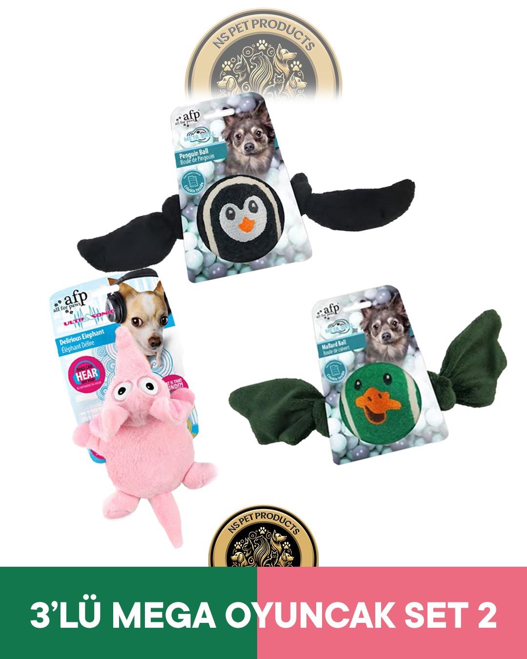 Meta Ball Penguen-Ördek-Ultrasonik Fil Oyuncak 3'lü Set