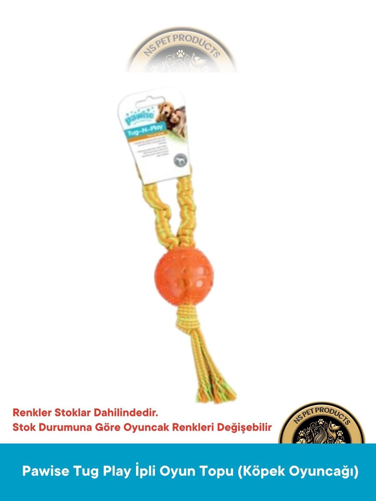 Pawise Tug-O-Play İpli Köpek Oyun Topu - Köpek Oyuncağı